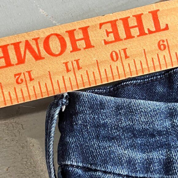Good American Skinny Jeans Size 4/27 Good Legs Raw Hem Denim Blue Organic Cotton - Picture 6 of 12
